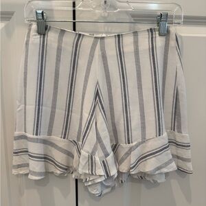Striped Ruffle Shorts
